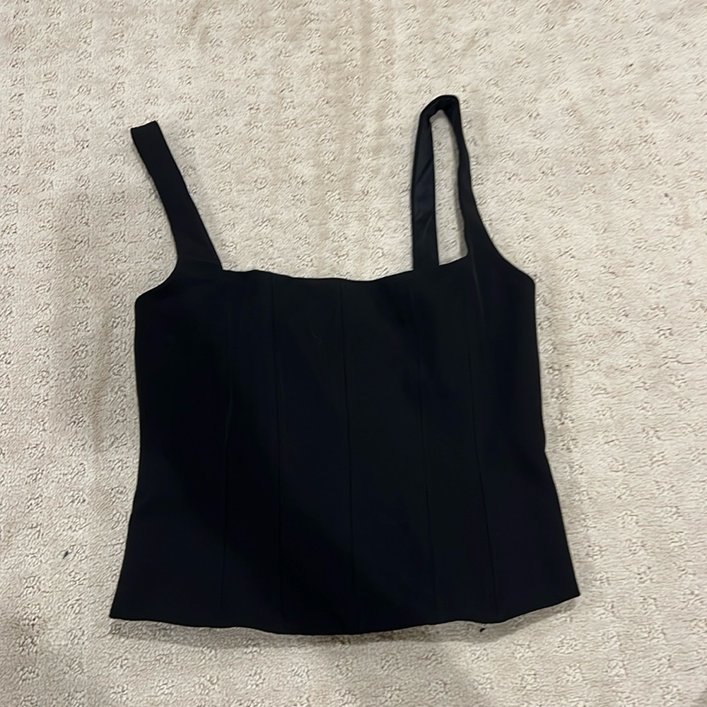 NEW WITH TAGS ZARA BLACK CORSET TOP